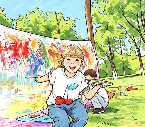 Children in an after-school care setting